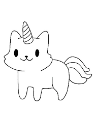 We have made a large collection of high quality unicorn coloring pages for printing. Cute Little Cat Unicorn Coloring Page Unicorn Coloring Pages Cat Coloring Book Mermaid Coloring Pages
