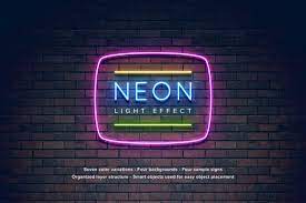 Download Neon Light Effect Graphics By Erigonn Subscribe To Envato Elements For Unlimited Graphics Downloads For A S Photoshop Text Effects Neon Lighting Neon