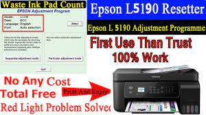 Epson L5190 Resetter Adjustment Program Free Download Epson Adjustable Programming