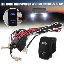 For the light bar i bought a rigid wiring harness, which helped a lot, but maybe is confusing me a bit when i try to change the type of switch. Led Light Bar On Off Rocker Switch Wiring Harness 40a Relay For Atv Jeep Wish