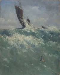Francis Tattegrain Retour De Peche A Berck Au Large Pendant La Peche Du Hareng Les Arts Peintre Francais Musee