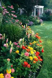 Colorful Border Of Summer Annuals At Sunrise Homeandgardenphotos Com Beautiful Gardens Plants Cottage Garden