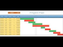 How To Create A Basic Gantt Chart In Excel 2010 Youtube