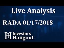 Rada Stock Live Analysis 01 17 2018 Youtube