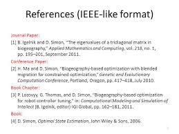 Reference Generator In Ieee Format