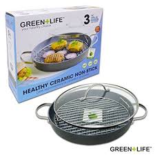 Greenlife Non Stick Gourmet Hard Anodized Healthy Grill G Healthy Grilling Green Life Cookware Grill Set