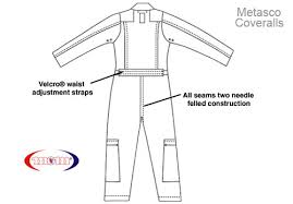 Coveralls Size Chart Nomex Flight Suit Metasco