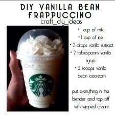 Save money and time by making easy starbucks drinks at home!! Favourite Starbucks Drink Make It At Home Vanilla Bean Frapp Starbucks Recipes Starbucks Drinks Recipes Starbucks Drinks