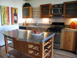 Stainless steel top black kitchen island cart rolling utility wood cabinet rack. Stainless Steel Kitchen Island Top Stainless Steel Kitchen Island Top Putting Furnitu Floating Shelves Kitchen Portable Kitchen Island Rolling Kitchen Island