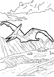 Malvorlage Pteranodon Dinosaurier Malvorlagen Ausmalen Ausmalbild