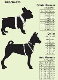 size charts for front leading dog harnesses