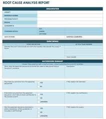 root cause analysis template collection smartsheet