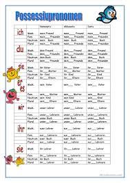 Maybe you would like to learn more about one of these? Possessivpronomen Deutsch Daf Arbeitsblatter