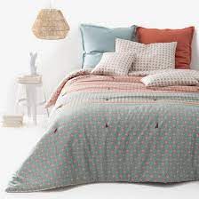 couvre lit matelasse en percale imprimee amelia couvre lit idee decoration chambre matelas