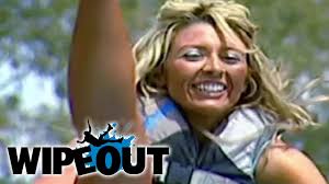 Cheerleader Loses Her Pants? | Wipeout HD - YouTube