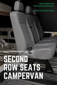 Van Conversion Installing 2nd Row Bench Seat In Ford Transit Transitional Decor Seating Ford Transit