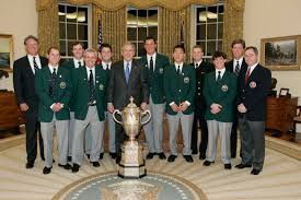 The official name is the walker cup match (not matches as in ryder cup matches). President George W Bush Meets With Members Of The U S Walker Cup Team In The Oval