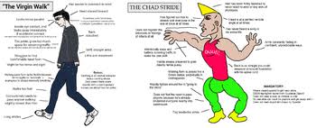 There's a worldview online that men can be divided into two groups: Virgin Vs Chad Web Original Tv Tropes