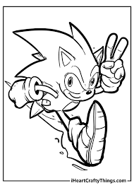Sonic the hedgehog was originally released as a game by sega in 1991 and was subsequently adapted into animated shows and movies. Sonic The Hedgehog Coloring Pages 100 Free 2021