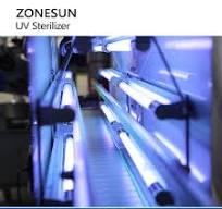 ZONESUN ZS-UVS1 UV Sterilizer Tunnel for Food Bottle Disinfection