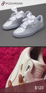 Rihanna Puma Bow Cute White Sneakers Kylie Jenner New Never Worn Comes With Box Puma Shoes Sneakers Moda Ayakkabilar Bayan Ayakkabi Ayakkabilar