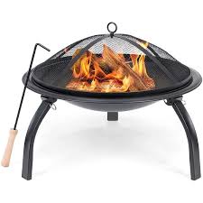 Put a fire pit in your yard or patio. Blackwell Outdoor Steel Portable Fire Pit And Poker Set On Sale Overstock 23174515