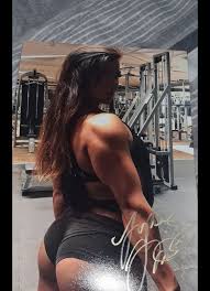 SOPHIE ARVEBRINK HAND SIGNED 12 X 8 PHOTO FITNESS SEXY POSE MODEL 1