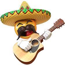 Mexican Emoji Playing Guitar Isolated On White Background Stock Photo Download Image Now Istock