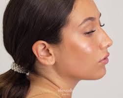 Amethyst Paved Conch Clicker Hoops • CZ Hinged Clicker Hoops • Seamless  Hinged Hoop • Huggie Hoop Earrings • Hoop Earrings