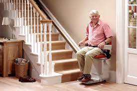 More, i know, but ours can be put on just about any staircase while straight rails only can go on new, reconditioned or rental. For Convenience Sake Stairs Chair Lift Stair Lift