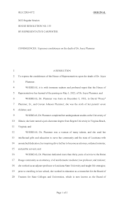 HLS 22RS-4372 ORIGINAL 2022 Regular Session HOUSE RESOLUTION NO. 153 BY  REPRESENTATIVE CARPENTER CONDOLENCES: Expresses condole