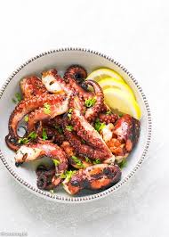 Easy Grilled Octopus Recipe Tender Lightly Seasoned And Charred Octopus That Tastes Amazing A Must Try Octopus Recipes Grilled Fish Recipes Grilled Octopus