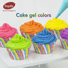 Use Tropolite Gel O Color Cake Gel Colors For Your Bakery Application To Go Perfectly Well With Your Creations Tropolitec Cake Gel Bakery Colorful Cakes