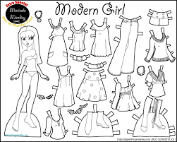 Papercraft dolls tutorial blog focused on how to make paper dolls tips techniques. Paper Dolls Coloring Page Free Coloring Library