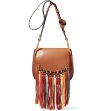 hudson schultertasche aus leder mit fransen schultertasche taschen umhangetasche leder
