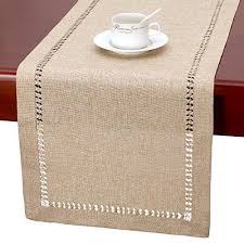 Get free shipping on thousands of home steals that make it easy to refresh your space! Grelucgo Handmade Hemstitch Beige Table Runner Or Dresser Scarf Rectangular 14 By 36 Quilted Table Runners Patterns Rustic Table Runners Table Runner Patterns