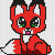 Renard Pixel Art Recherche Google Dessin Petit Carreau Dessin Quadrillage Coloriage Pixel Art