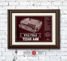 Kyle Field Art Texas A M Aggies Vintage Stadium Seating