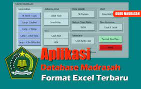 Aplikasi Data Base Madrasah Format Excel Terbaru Guru Madrasah
