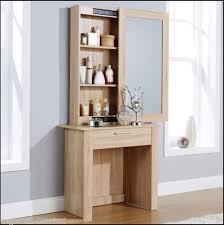 Dressing Table Sliding Mirror Vanity 3 Shelves Drawer Storage Space Oak Finish Bedroom Dressing Table Dressing Table Design Dressing Table With Drawers