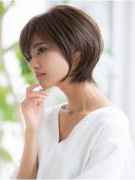 2021年春 ショート 黒髪 オフィス コンサバ ストレートパーマ 縮毛矯正 ブラウン ベージュ系 髪量 多い 髪質 硬い 太さ 普通 顔型 ベースの髪型 ヘアアレンジ 人気順 ホットペッパービューティー ヘアスタイル ヘアカタログ ヘアスタイル 髪型 ヘアカット