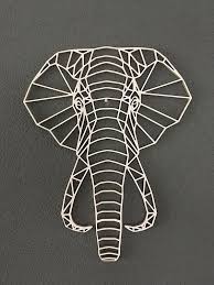 Geometrische Olifant Olifant Kunst Aan De Muur Geometrische Kunst Aan De Muur Geometrische Kunst