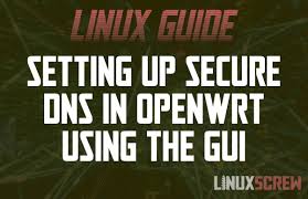 The following commands are in pure busybox. Openwrt Secure Dns Over Tls With Luci No Command Line