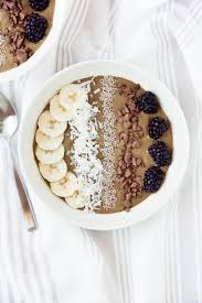 Smoothie Bowl Chocolat Recette De Petit Dejeuner Nourriture Miam