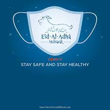 Eid ul adha or eid al adha 2021, eid mubarak: Stay Safe Healthy Eid Al Adha Greetings Create Custom Wishes