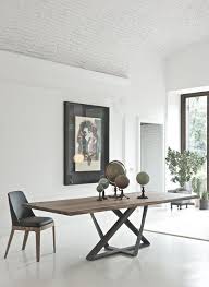 Rectangular Or Circular Fixed Top Table With Metal Frame Top Available In Solid Wood Or Supermar With Images Dinning Table Design Modern Dinning Table Dining Table Design