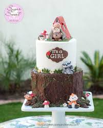 Woodland Critters Baby Shower Cake Cake By Angela Cakesdecor