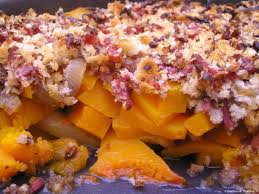 Crumble Gratine De Butternut Poires Et Bacon Recette Butternut Gratin De Butternut Recette Courge