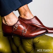 Monk Strap In Brandy Antique Acemarks In 2020 Dress Shoes Men Monk Strap Oxford Shoes