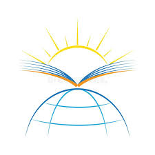 Book Sun Earth Sunrays Sunshine New Light Vector Illustration Logo Symbol Stock Illustration Sun And Earth Vector Illustration Illustration